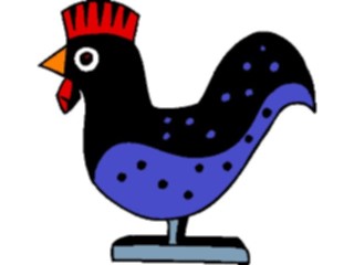 Sticker Custom Preview Image #021751 Animals Cartoons Rooster Statue