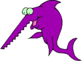 Sticker Custom Preview Image #021756 Animals Cartoons Sawfish2