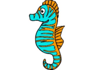 Sticker Custom Preview Image #021774 Animals Cartoons Seahorse1