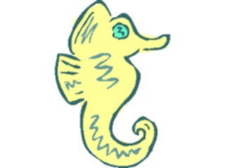 Sticker Custom Preview Image #021775 Animals Cartoons Seahorse2