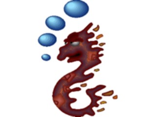 Sticker Custom Preview Image #021783 Animals Cartoons Seahorse Angry