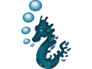 Sticker Custom Preview Image #021785 Animals Cartoons Seahorse Sad