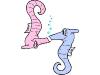 Sticker Custom Preview Image #021787 Animals Cartoons Seahorses