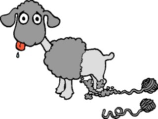 Sticker Custom Preview Image #021875 Animals Cartoons Sheep Shaven