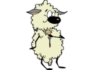 Sticker Custom Preview Image #021877 Animals Cartoons Sheep Zipping Up