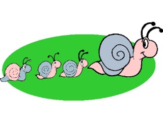 Sticker Custom Preview Image #021926 Animals Cartoons Snail Family