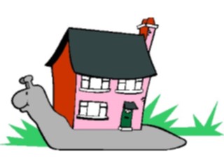 Sticker Custom Preview Image #021928 Animals Cartoons Snail House2