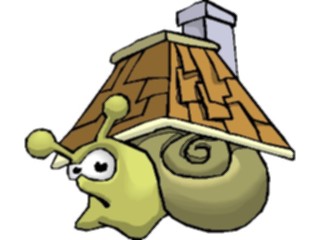 Sticker Custom Preview Image #021930 Animals Cartoons Snail House4