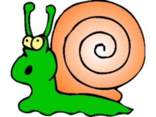 Sticker Custom Preview Image #021935 Animals Cartoons Snail Scared1