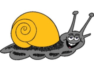 Sticker Custom Preview Image #021938 Animals Cartoons Snail Smiling1