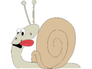 Sticker Custom Preview Image #021942 Animals Cartoons Snailwith Tongue Out