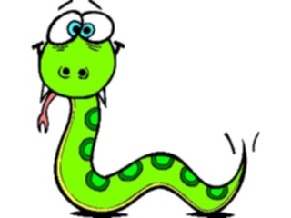 Sticker Custom Preview Image #021986 Animals Cartoons Snake Crosseyed