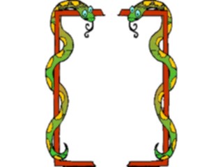 Sticker Custom Preview Image #021988 Animals Cartoons Snake Frame2