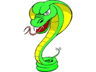 Sticker Custom Preview Image #021992 Animals Cartoons Snake Hissing