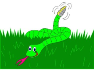 Sticker Custom Preview Image #021993 Animals Cartoons Snakeinthe Grass