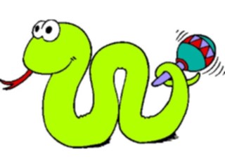 Sticker Custom Preview Image #021999 Animals Cartoons Snake Rattling