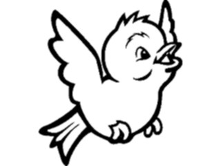 Sticker Custom Preview Image #022009 Animals Cartoons Snow Bird1