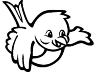 Sticker Custom Preview Image #022010 Animals Cartoons Snow Bird2