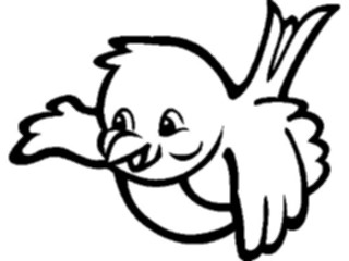 Sticker Custom Preview Image #022011 Animals Cartoons Snow Bird3