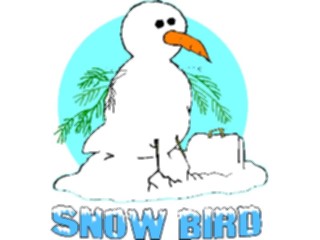 Sticker Custom Preview Image #022013 Animals Cartoons Snow Bird5