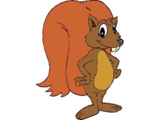 Sticker Custom Preview Image #022057 Animals Cartoons Squirrel07