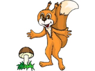 Sticker Custom Preview Image #022065 Animals Cartoons Squirrel Happy