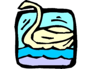 Sticker Custom Preview Image #022104 Animals Cartoons Swan2