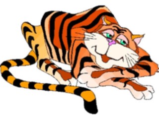 Sticker Custom Preview Image #022126 Animals Cartoons Tiger09