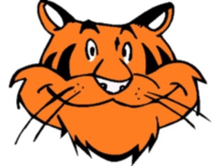 Sticker Custom Preview Image #022160 Animals Cartoons Tiger Smiling2