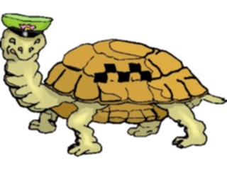 Sticker Custom Preview Image #022201 Animals Cartoons Tortoise Taxi Driver