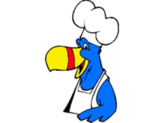 Sticker Custom Preview Image #022215 Animals Cartoons Toucan Chef