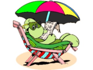 Sticker Custom Preview Image #022267 Animals Cartoons Turtleat Beach