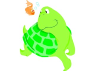 Sticker Custom Preview Image #022271 Animals Cartoons Turtle Fish