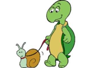 Sticker Custom Preview Image #022291 Animals Cartoons Turtle Snail