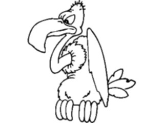 Sticker Custom Preview Image #022316 Animals Cartoons Vulture01