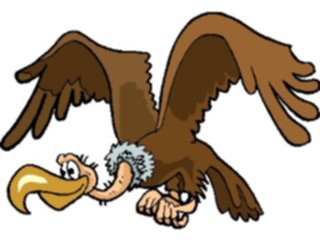 Sticker Custom Preview Image #022328 Animals Cartoons Vulture Flying2