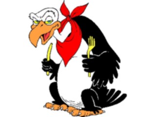 Sticker Custom Preview Image #022330 Animals Cartoons Vulture Hungry