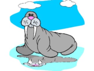 Sticker Custom Preview Image #022336 Animals Cartoons Walrus3