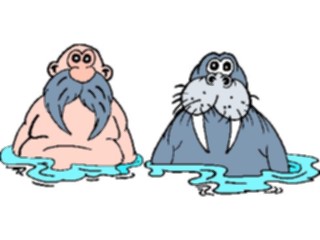 Sticker Custom Preview Image #022339 Animals Cartoons Walrus6