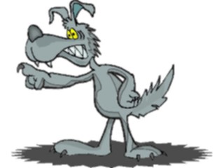 Sticker Custom Preview Image #022396 Animals Cartoons Wolf Angry