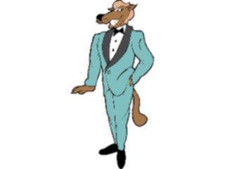 Sticker Custom Preview Image #022407 Animals Cartoons Wolfin Tuxedo