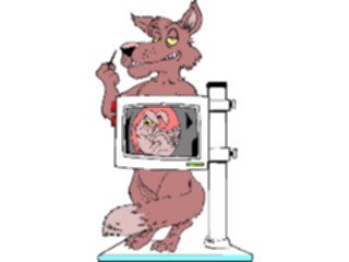 Sticker Custom Preview Image #022422 Animals Cartoons Wolf X Ray