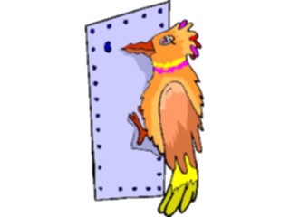 Sticker Custom Preview Image #022432 Animals Cartoons Woodpecker Metal Wall