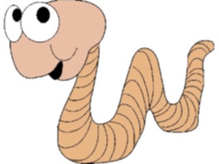 Sticker Custom Preview Image #022442 Animals Cartoons Worm09