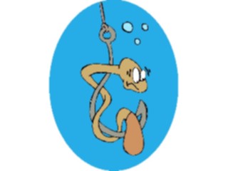 Sticker Custom Preview Image #022462 Animals Cartoons Wormon Hook6