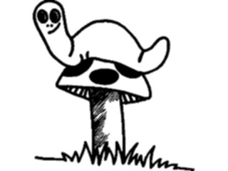 Sticker Custom Preview Image #022465 Animals Cartoons Wormon Mushroom1