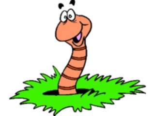 Sticker Custom Preview Image #022472 Animals Cartoons Worm Smiling