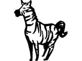 Sticker Custom Preview Image #022478 Animals Cartoons Zebra03