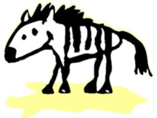 Sticker Custom Preview Image #022479 Animals Cartoons Zebra04