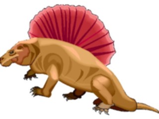 Sticker Custom Preview Image #022569 Animals Dinosaurs Edaphosaurus